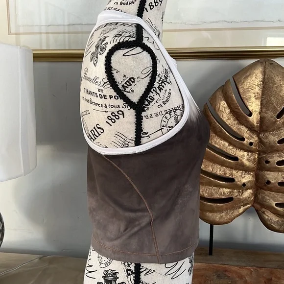 Brand new athleta shanti water color stripe crop - Picture 4 of 6